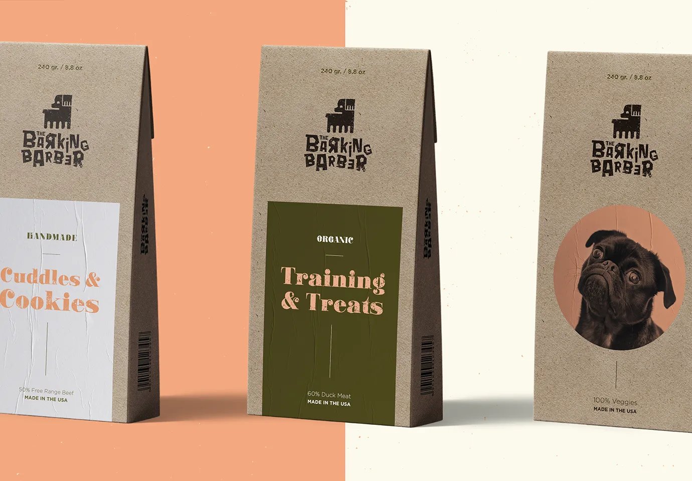 Verpackungen von Hundefutter