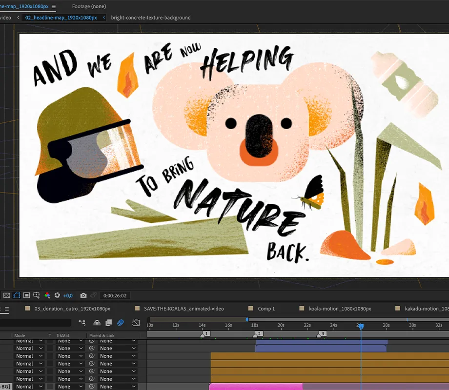 Videobearbeitung in Adobe After Effects