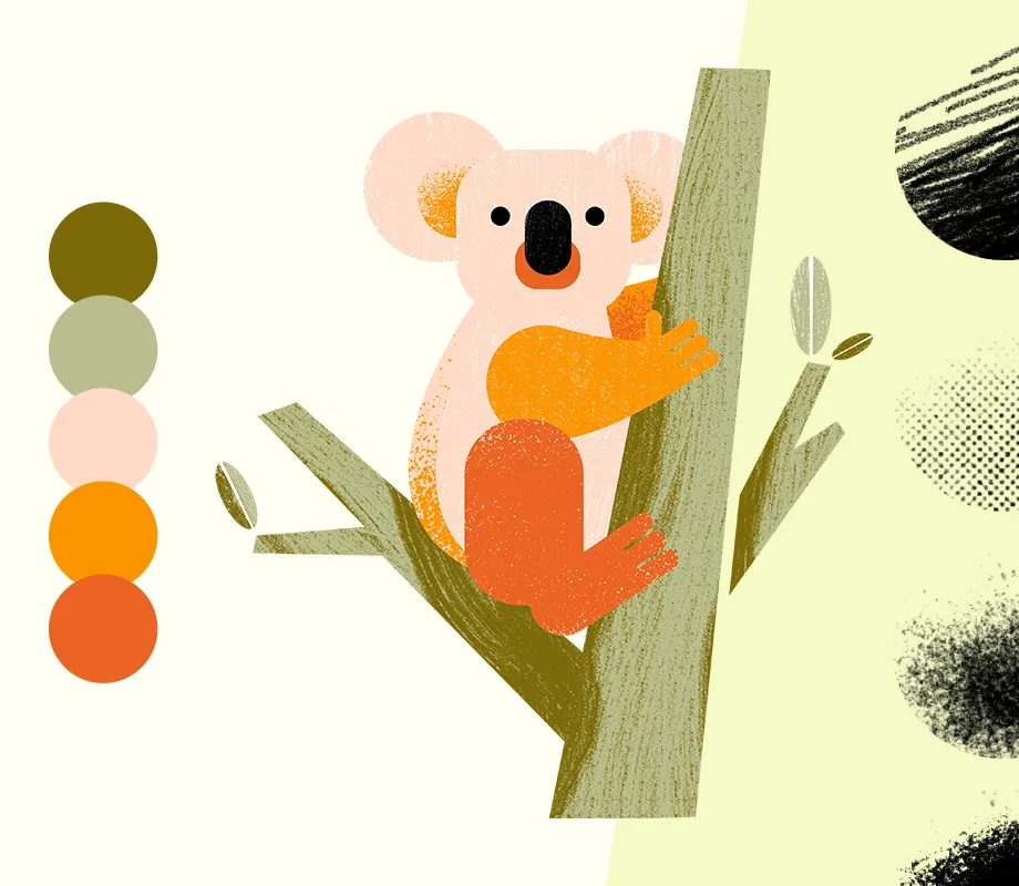 Illustration eines Koalas